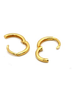 Gold Zone 18 karat Real Gold Round Small Earring Set  - Image 3