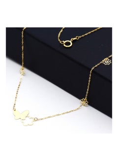 Gold Zone 18 karat Real Gold Butterfly Necklace  - Image 4
