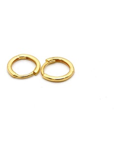 Gold Zone 18 karat Real Gold Round Small Earring Set  - Image 1