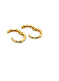 Gold Zone 18 karat Real Gold Round Small Earring Set  - Image 2