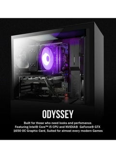 Generic Odyssey Gaming PC Desktop, Core i5 Processor/16GB RAM/256GB NVMe +1TB HDD/Nvidia GeForce GTX 1650 4GB Graphic Card/International Version Black  - Image 2