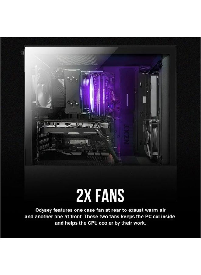 Generic Odyssey Gaming PC Desktop, Core i5 Processor/16GB RAM/256GB NVMe +1TB HDD/Nvidia GeForce GTX 1650 4GB Graphic Card/International Version Black  - Image 3