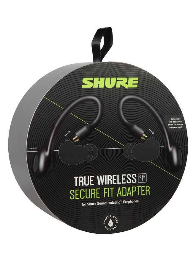 Shure - RMCE-TW2, True Wireless Secure Fit Adapter for Sound Isolating Earphones Black - Image 1