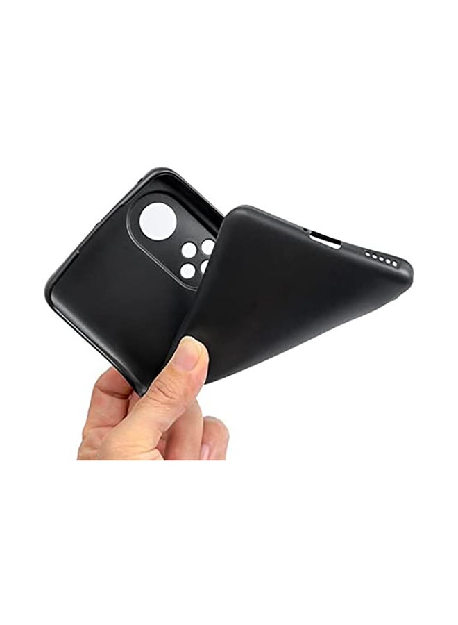 Muzz Matte Soft Silicone TPU with Camera Protection Flexible Back Case Cover for Huawei Nova 9 2021 Black - Image 3