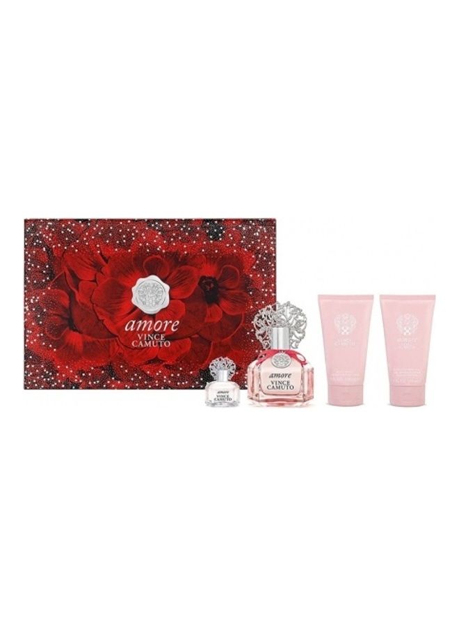 فينس كاموتو مجموعة Amore EDP+ Mini+ كريم الجسم+ جل الاستحمام 
