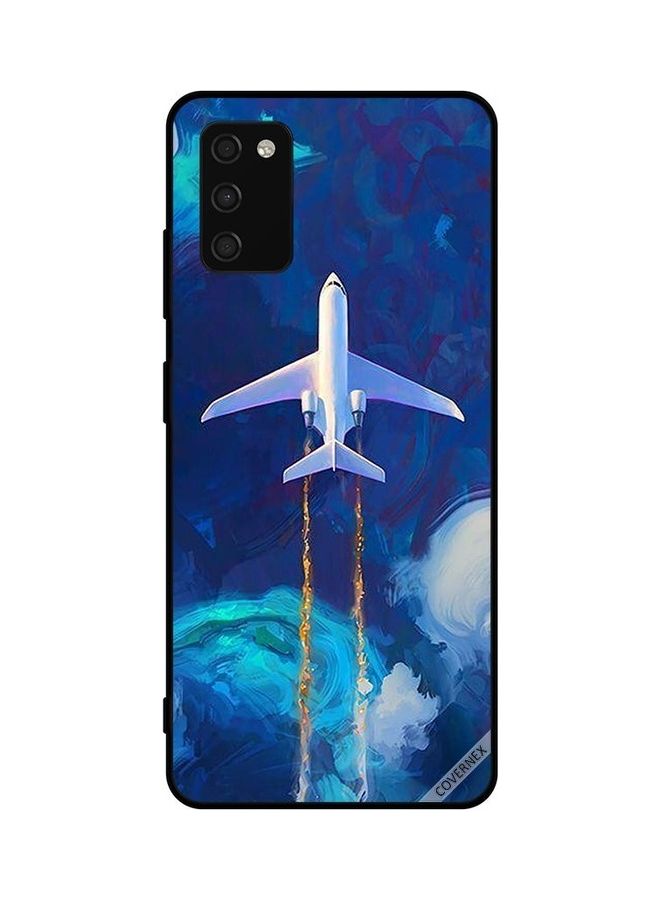 Covernex Samsung Galaxy A03s Protective Case Cover Printed Featuring 4G Airplane Flying DESIGN_0004 - Image 1