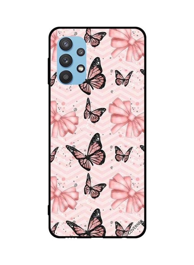 كوفرنيكس غطاء حماية واق لهاتف سامسونج جالاكسي طراز M32 5G أسود/مشمشي - Image 1