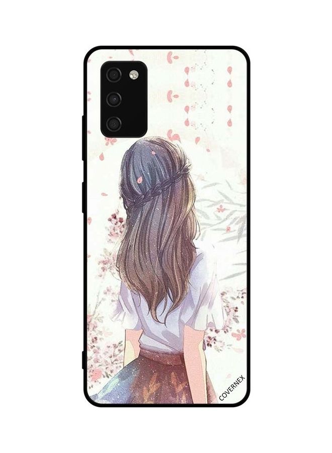 Covernex Samsung Galaxy A03s Protective Case Cover Printed Featuring 4G Cute Girl In Deep Thinking DESIGN_0072 - Image 1