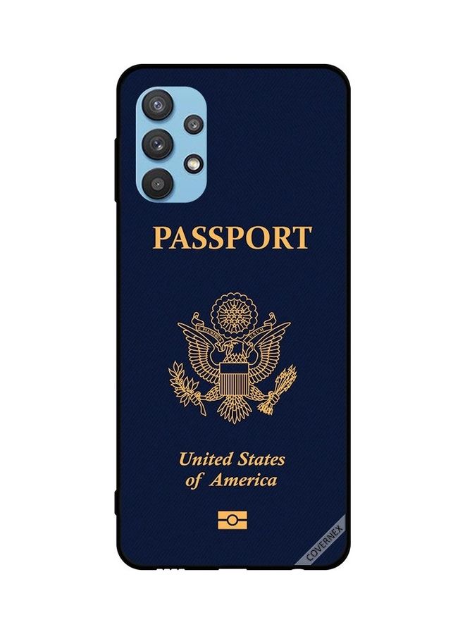 Covernex Samsung Galaxy M32 5G Protective Case Cover Printed Featuring Usa Passport DESIGN_0279 - Image 1