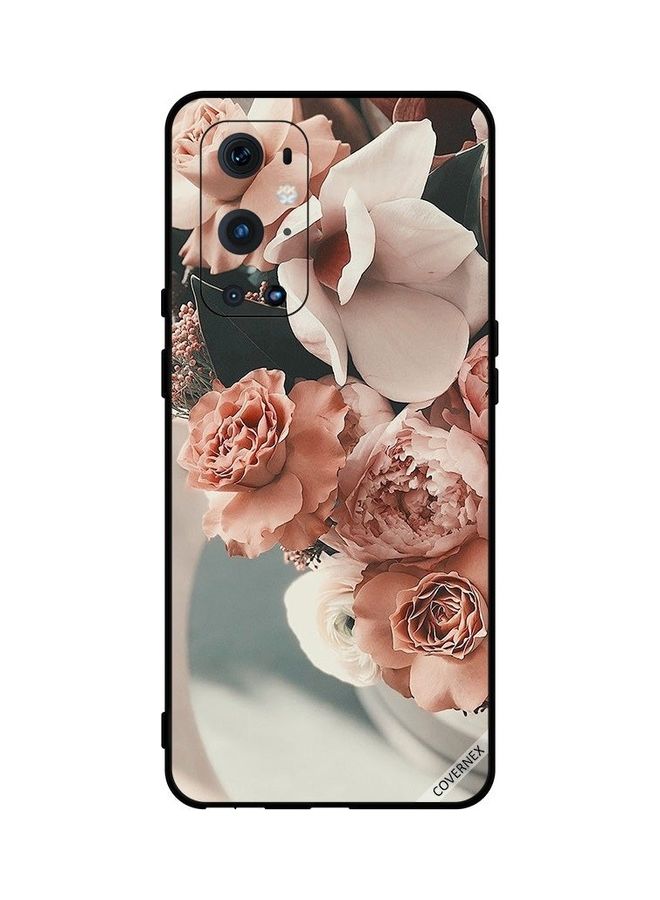 Covernex Protective Case Cover For OnePlus 9 Pro Bouquet Of Peach Flowers Multicolour - Image 1