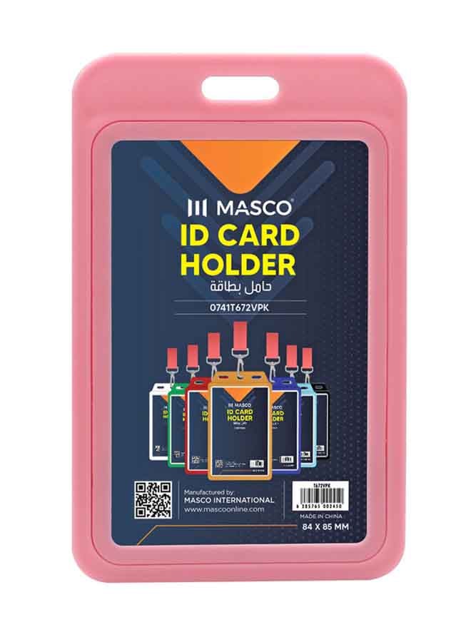 ماسكو حامل عمودي لبطاقات الهوية من 5 قطع وردي
