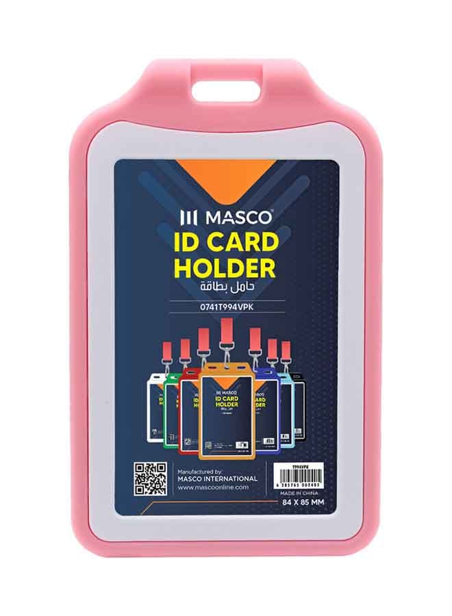 ماسكو حامل عمودي لبطاقات الهوية من 5 قطع وردي