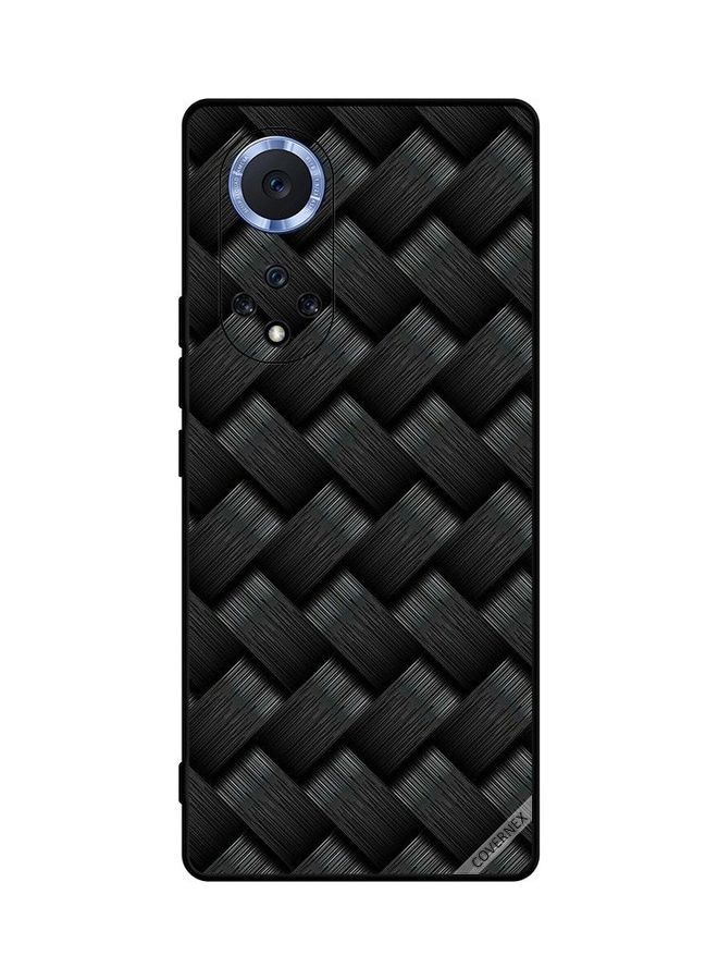 كوفرنيكس غطاء حماية لهاتف هواوي نوفا 9 تصميم أشرطة بلون أسود - Image 1