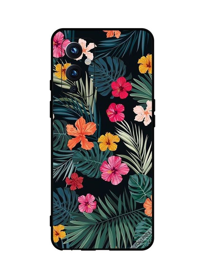 Covernex Protective Case Cover for OnePlus 9 Flowers And Feathers Multicolour - Image 1