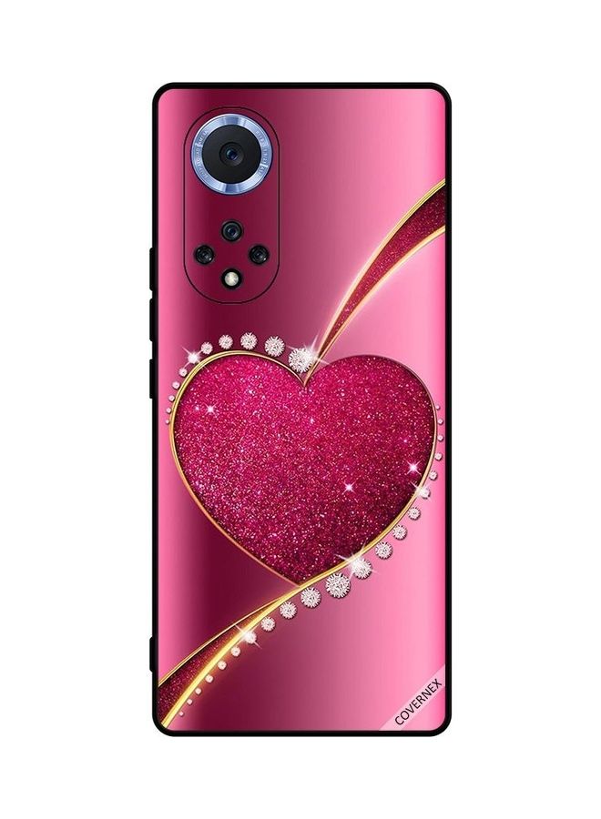 Covernex Protective Case Cover For Huawei Nova 9 Pro Diamond Glitter Heart Pink - Image 1