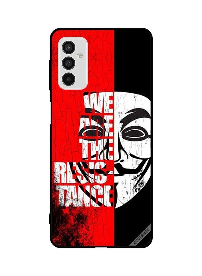 كوفرنيكس غطاء حماية واق لهاتف سامسونج جالاكسي طراز M52 5G طبعة عبارة "We Are The Resistance" - Image 1