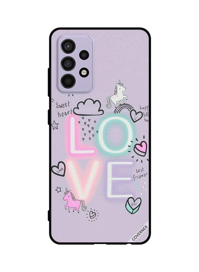 Covernex Protective Case Cover For Samsung Galaxy A52s 5G Sweet Heart Love Unicorn - Image 1
