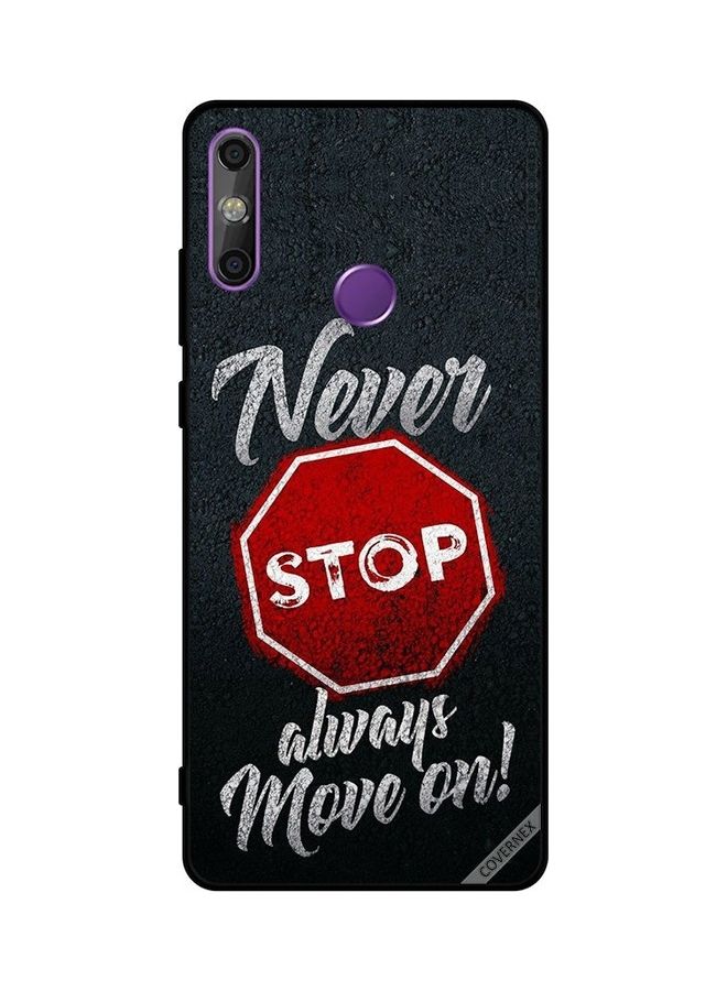 Covernex Huawei Enjoy 20E Protective Case Cover Printed Featuring Never Stop Always Move On DESIGN_0202 - Image 1