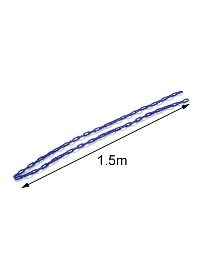 شيانغ يو إكسسوار سلسلة متأرجحة من الحديد المطليّ بالبلاستيك للأماكن الخارجيّة - لون أزرق 150سم - Image 4