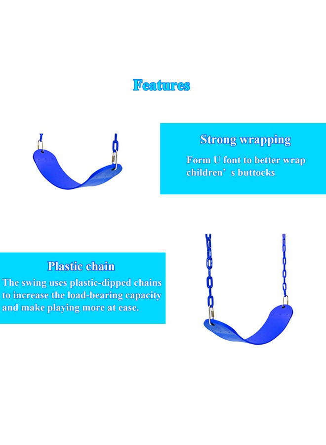 XIANGYU - Durable Swing Seat Chain Playground Set Accessories With Snap Hooks 66.7x14x0.7cm - Image 1