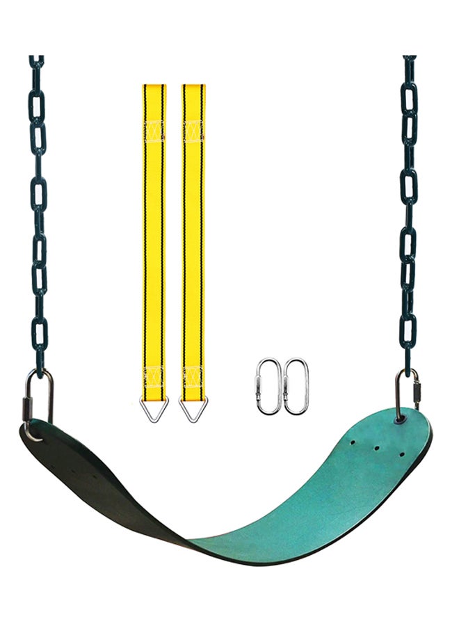 شيانغ يو مقعد أرجوحة متين بلون أخضر مع سلسلة وخطافات 66.7x14x0.7سم - Image 1