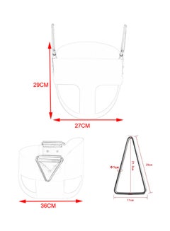 XIANGYU EVA Plastic Heavy-Duty High Back Full Bucket Toddler Swing Seat - Blue 36x27x29cm  - Image 5