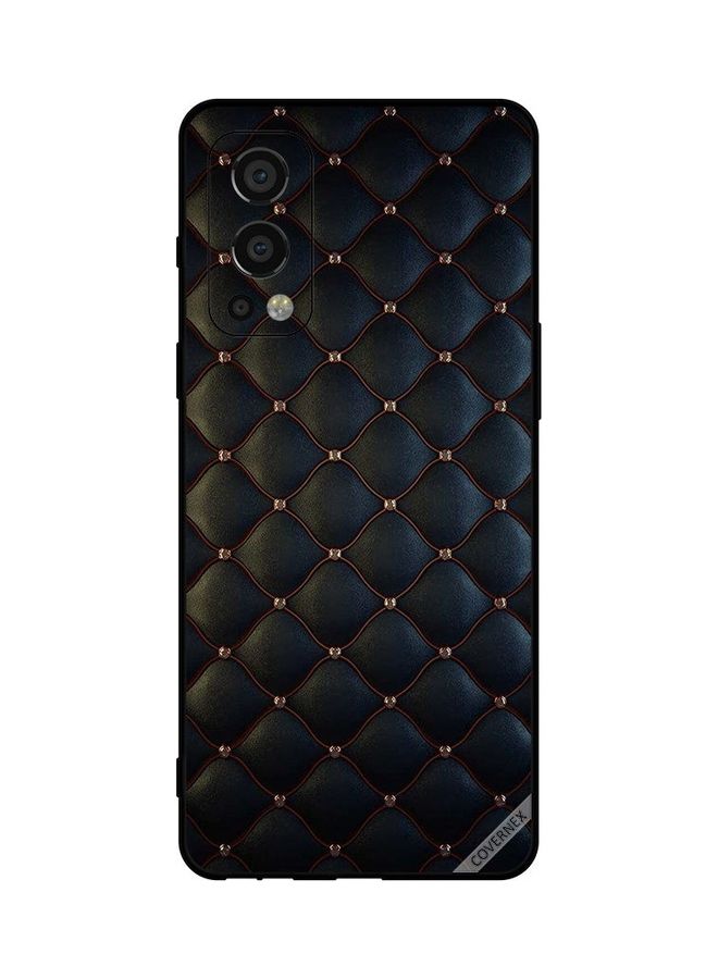 Covernex Protective Case Cover For OnePlus Nord 2 5G Stappers On Black Cloth Pattern Multicolour - Image 1