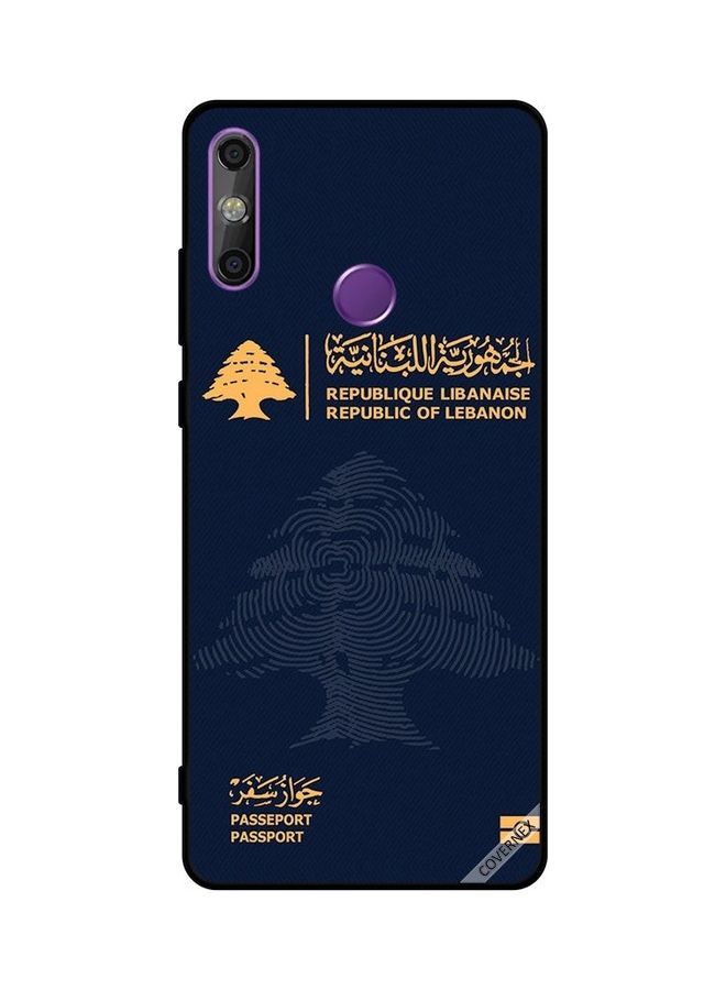 كوفرنيكس غطاء حماية واق لهاتف هواوي إنجوي 20E مزين بطبعة جواز السفر اللبناني متعدد الألوان - Image 1