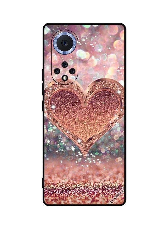 Protective Case Cover For Huawei Nova 9 Golden Glitter Heart - v1641978547/N52401637A_1