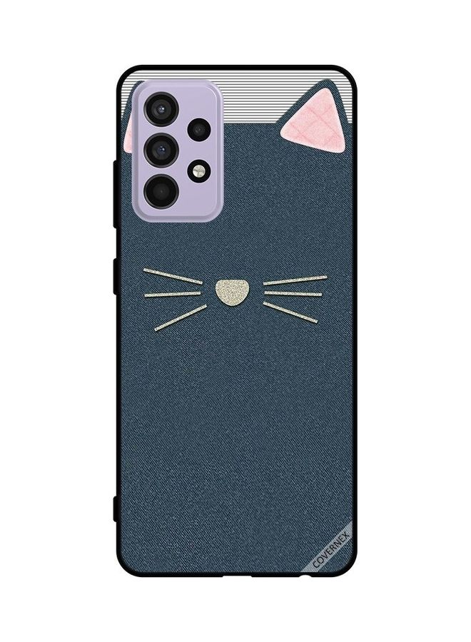 كوفرنيكس غطاء حماية لهاتف سامسونج جالاكسي A52s 5G نمط جلد قطة - Image 1
