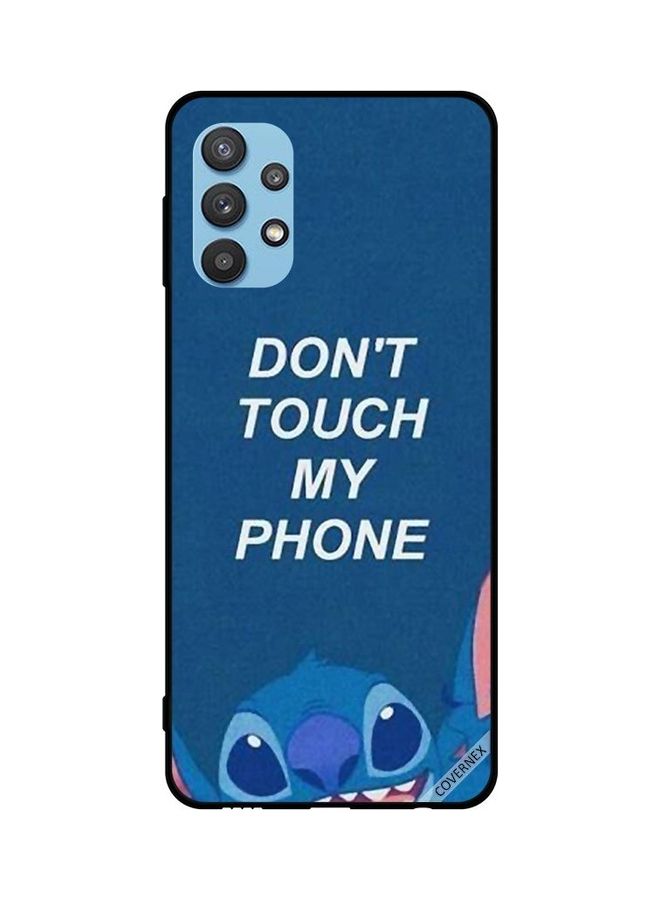 Covernex Samsung Galaxy M32 5G Protective Case Cover Printed Featuring Don't Touch My Phone Blue DESIGN_0087 - Image 1