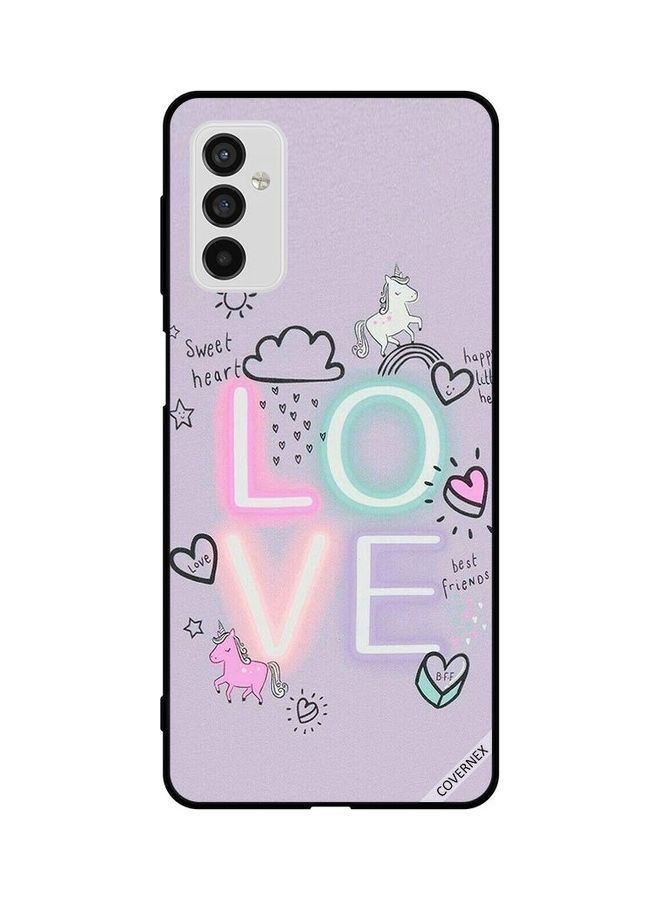 Covernex Protective Case Cover For Samsung Galaxy M52 5G Sweet Heart Love Unicorn - Image 1