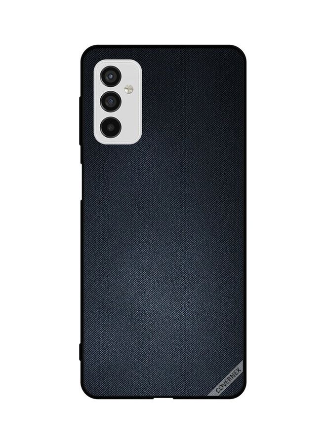 كوفرنيكس غطاء حماية واق لهاتف سامسونج جالاكسي طراز M52 5G نمط جينز أسود - Image 1
