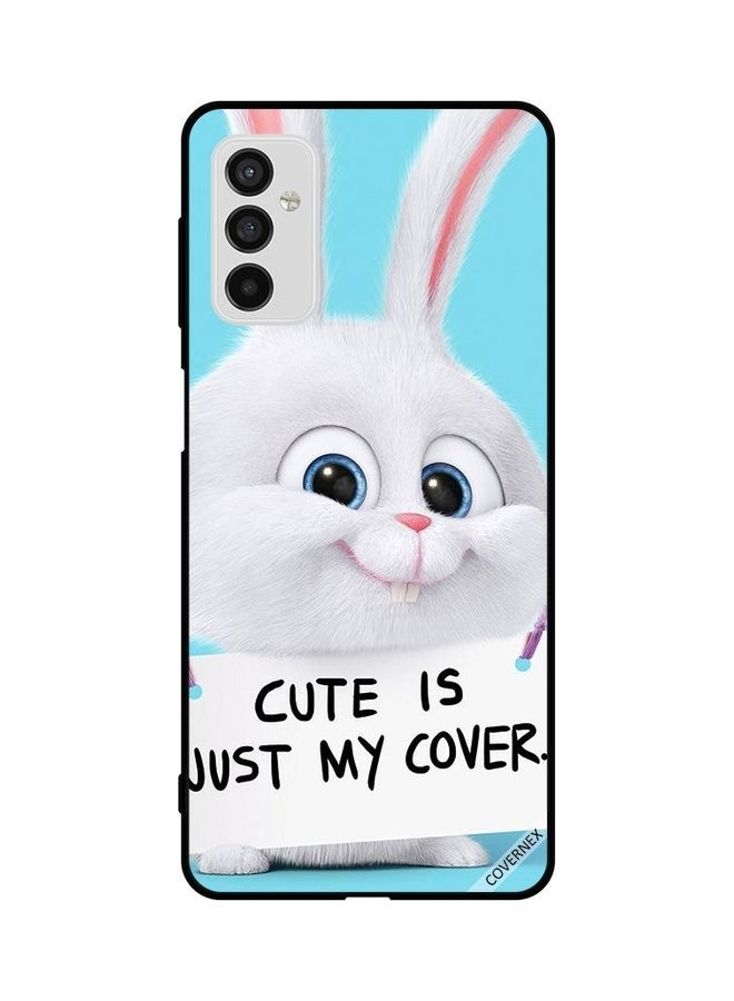 كوفرنيكس غطاء حماية واق لهاتف سامسونج جالاكسي M52 5G نمط مطبوع بعبارة "Cute Is Just My Cover" - Image 1