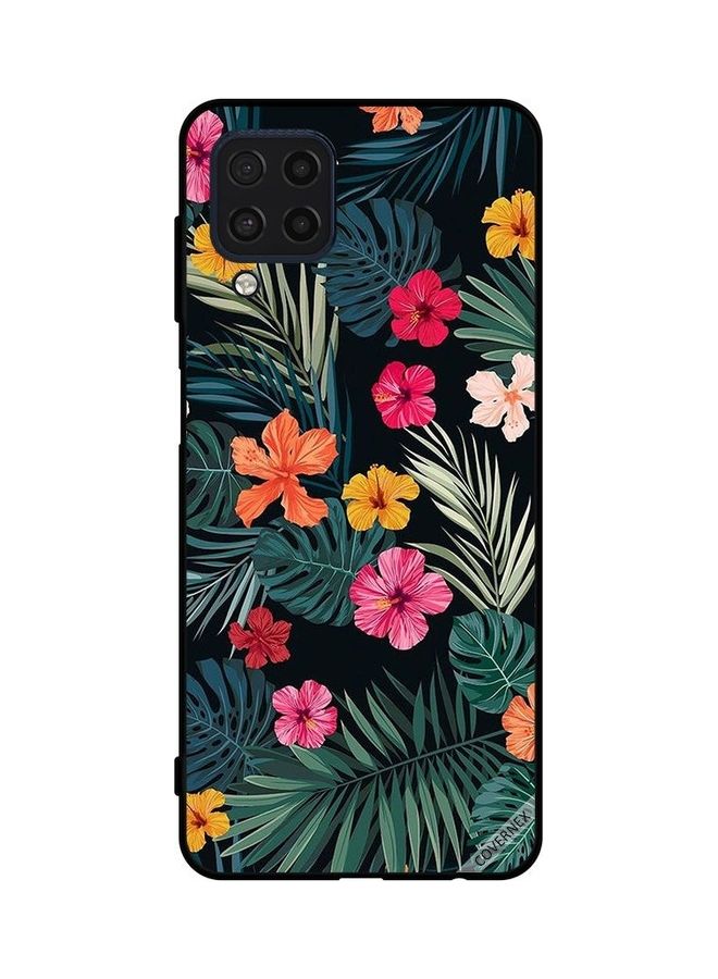 كوفرنيكس غطاء حماية واق لهاتف سامسونج جالاكسي M32 4G بتصميم طبعة زهور متعدد الألوان - Image 1