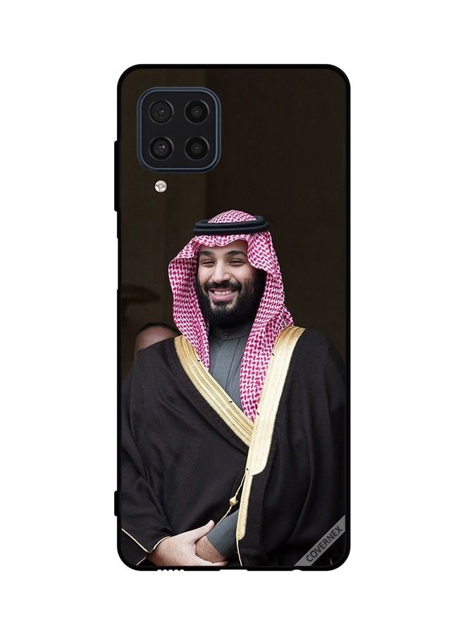 كوفرنيكس ملصق حماية لهاتف سامسونج جالاكسي M22 4G بتصميم صورة محمد بن سلمان يضحك متعدد الألوان - Image 1