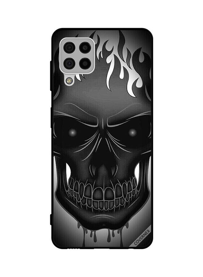 Covernex Protective Case Cover For Samsung Galaxy A22 4G Skull Art Multicolour  - Image 1