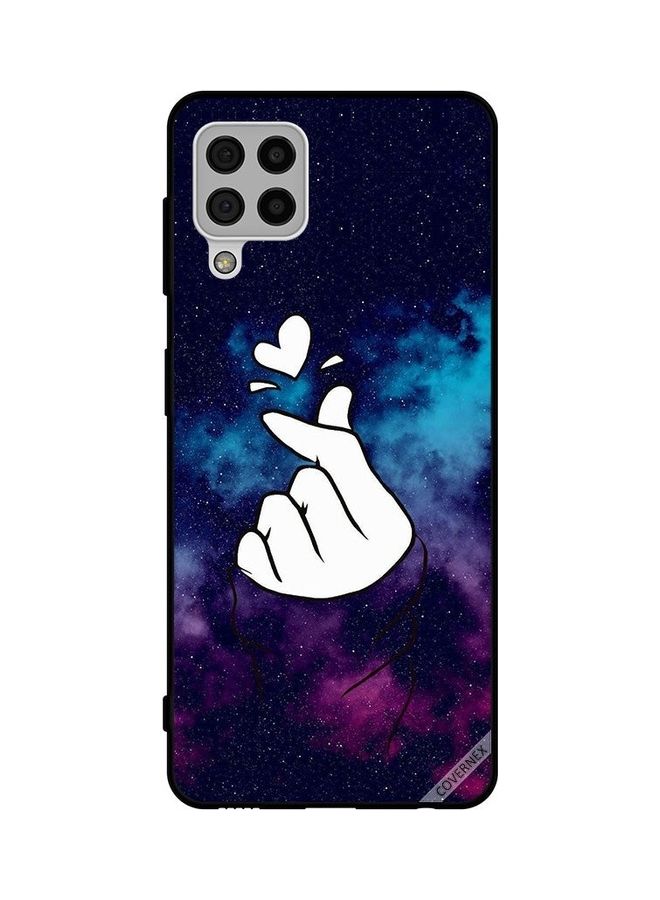 Covernex Samsung Galaxy A22 4G Protective Case Cover Printed Featuring Snap Love Dark Blue DESIGN_0260 - Image 1