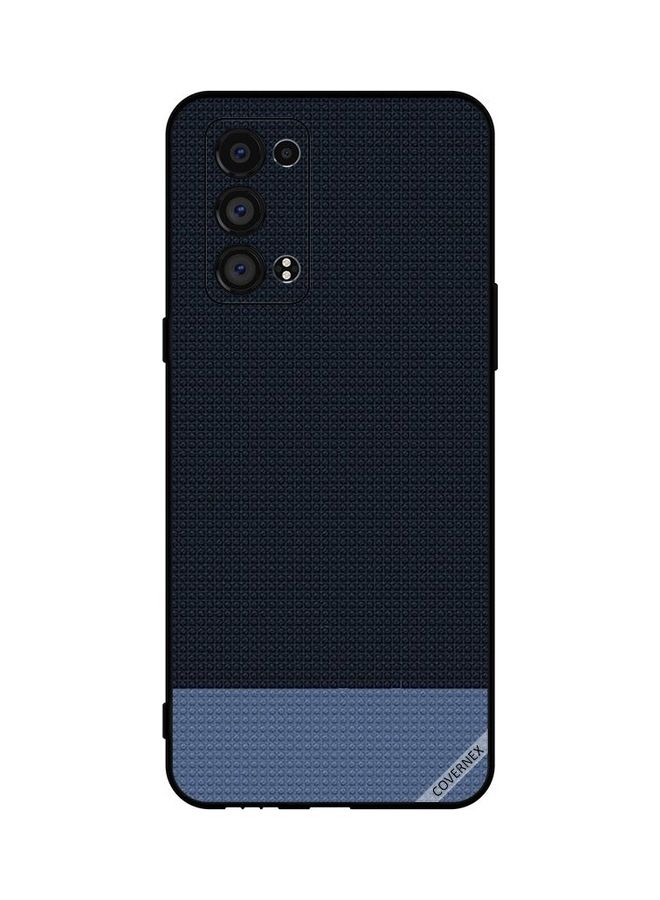 Covernex Protective Case Cover For Oppo Reno6 Pro+ 5G Doted Shapes Pattern Blue  - Image 1