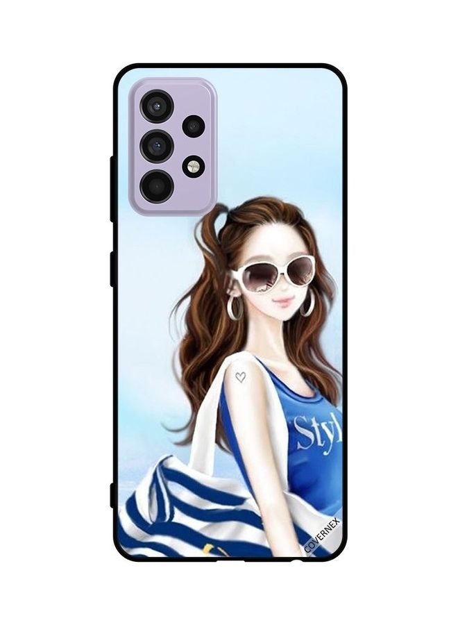 Covernex Protective Case Cover For Samsung Galaxy A52s 5G Blue Shirt Style - Image 1