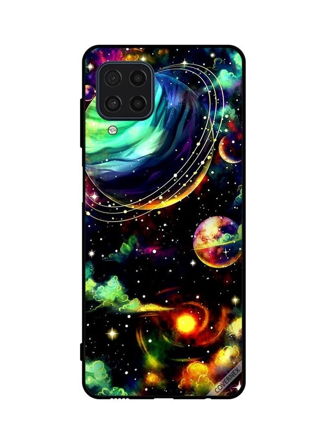 كوفرنيكس غطاء حماية لهاتف سامسونج جالاكسي M22 4G بتصميم كوكب زحل متعدد الألوان - Image 1
