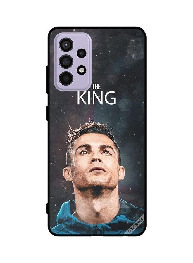 Covernex Samsung Galaxy A52s 5G Protective Case Cover Printed Featuring Protective Case Cover Printed Featuring s 5G Ronaldo The King DESIGN_0242 - Image 1