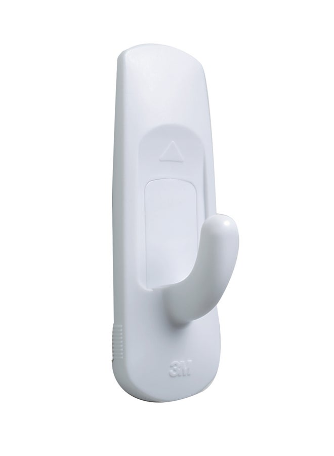 3M - Command 17001ES Utility Medium Holds 1.36 Kg Each Hook Set 2xHooks And 4xStrips/Pack White - Image 1