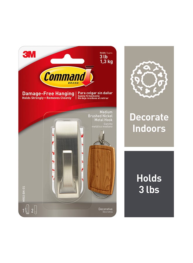 Command MR02-BN Modern Reflections Metal Hook White M  - Image 3