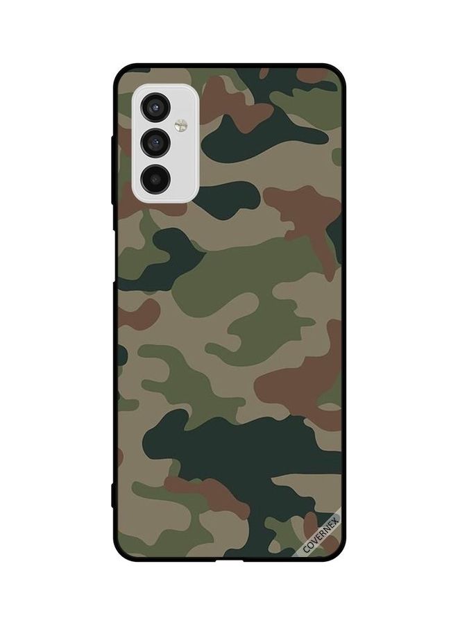 Covernex Protective Case Cover For Samsung Galaxy M52 5G Green & Brown Camouflage Pattern - Image 1