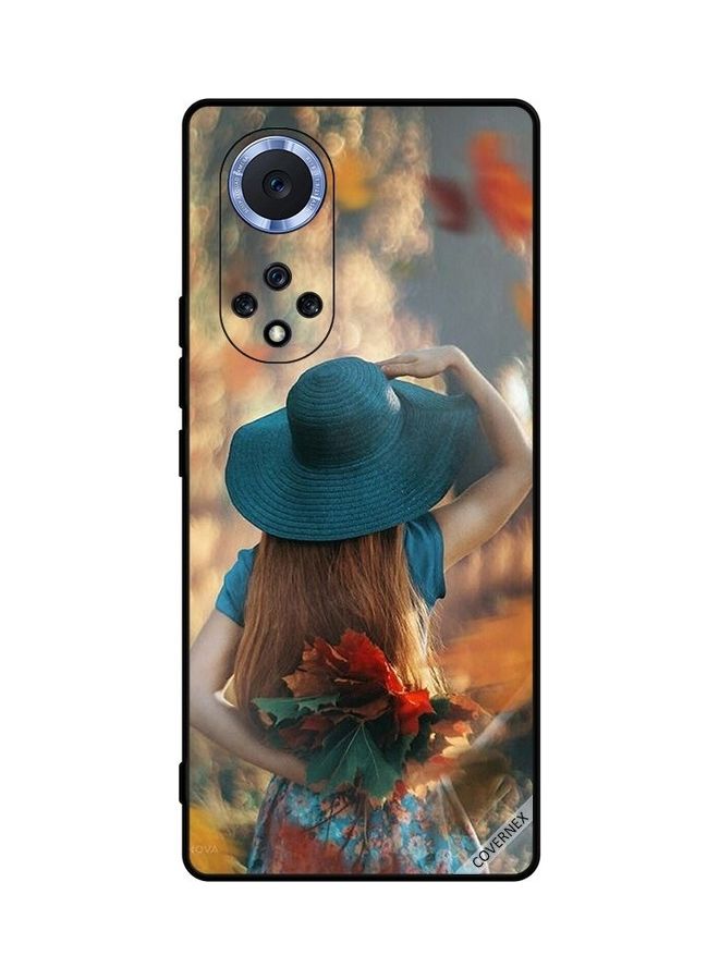 Covernex Protective Case Cover For Huawei Nova 9 Hat Girl Hiding Love Leaves  - Image 1