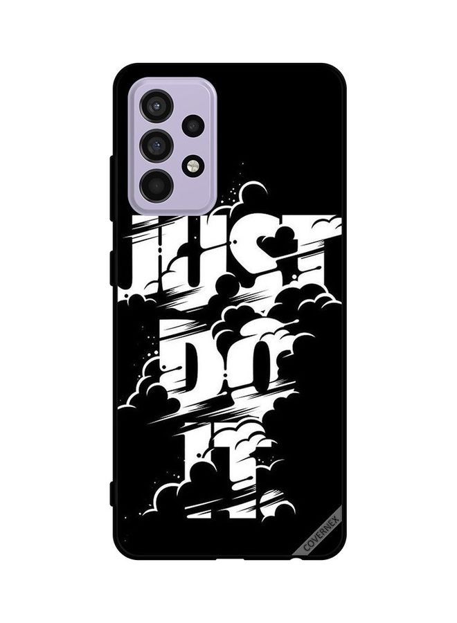 Covernex Samsung Galaxy A52s 5G Protective Case Cover Printed Featuring Protective Case Cover Printed Featuring s 5G Just Do It B&w DESIGN_0156 - Image 1