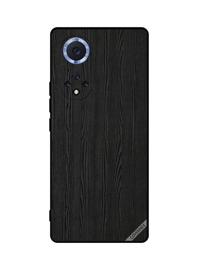 كوفرنيكس غطاء حماية لهاتف هواوي نوفا 9 نمط خشبي أسود - Image 1