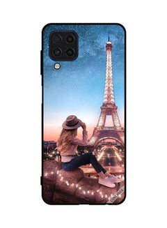 Protective Case Cover For Samsung Galaxy M32 4G Brown Hat Girl & Effiel Tower
