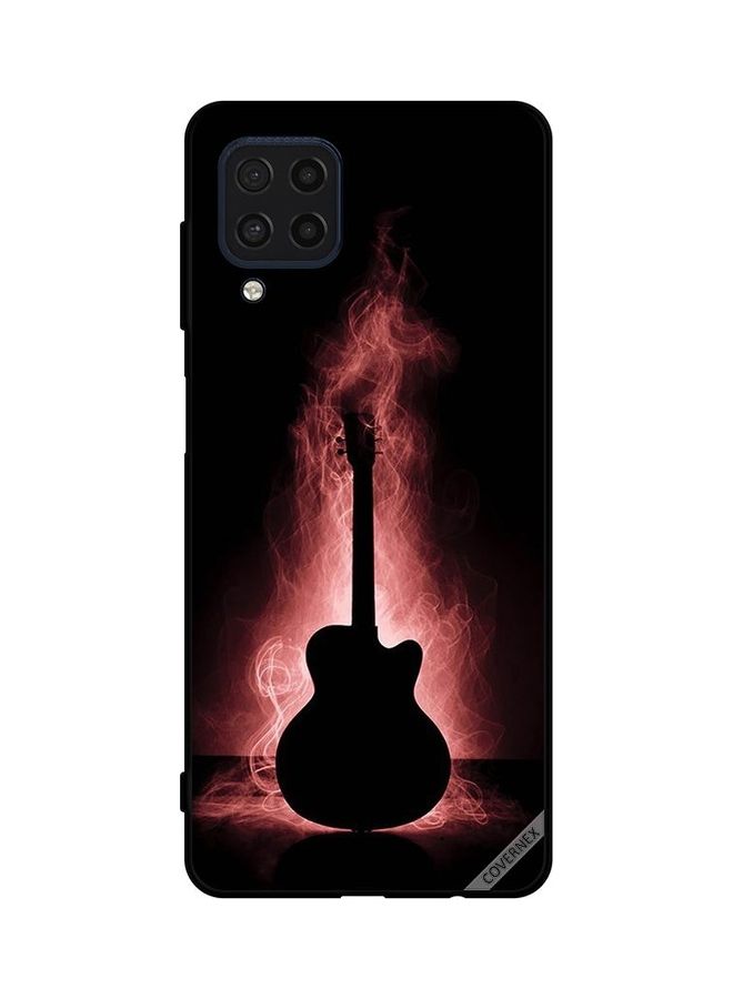 كوفرنيكس غطاء حماية واق لهاتف سامسونج جالاكسي طراز F22 4G انعكاس جيتار في الظلام - Image 1